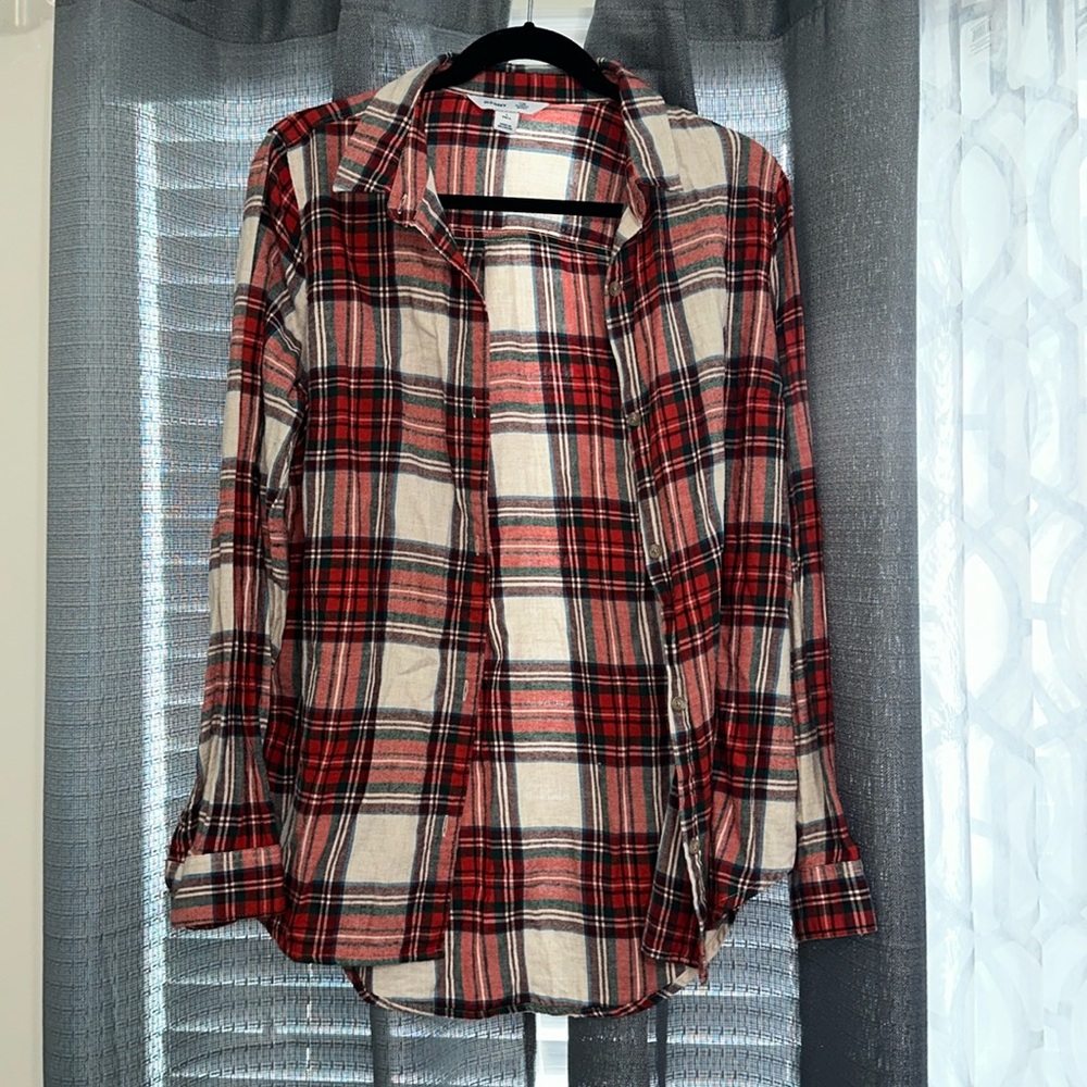 Old navy plaid long sleeve